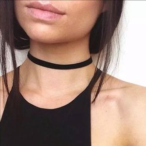 Black Suede Choker Necklace